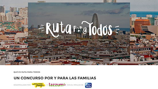 Ruta para todos: un concurso por y para las familias diseñado por Mammaproof y lazzum, con el impulso de Font Vella. ¡Participa en www.rutaparatodos.com!