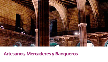 Interior antiguo edificio de la Bolsa de Barcelona
